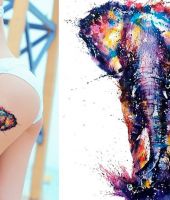 słonie tatuaże wzory