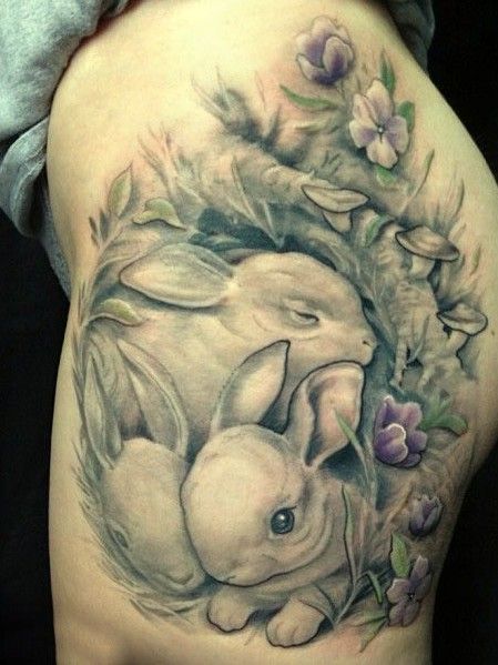 króliki tatuaże
