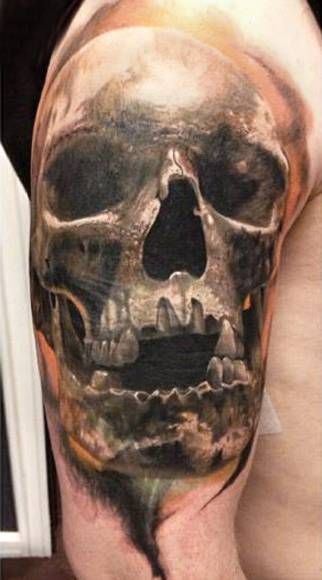 niesamowite tatuaże czaszki