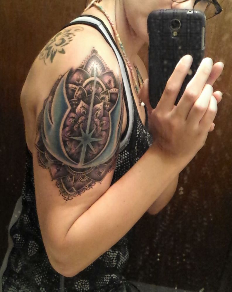 selfie z tatuażem