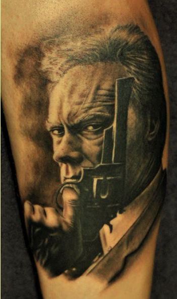 Clint Eastwood tattoo