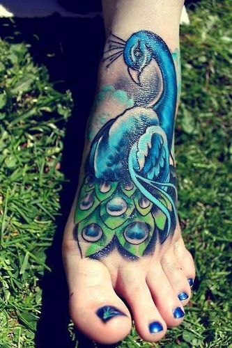 paw tatuażna stopie