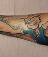 papay tatuaż na ręce
