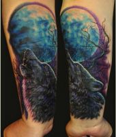 wilk wyje do księżyca