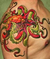 kolorowa ośmiornica