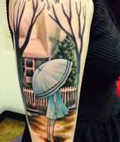 dziewczynka z parasolem