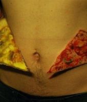 pizza, śmieszne zdjęcia tatuaży
