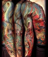tatuaże chińskie smoki