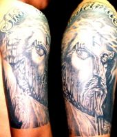 religijne tatuaże z Jezusem