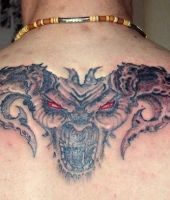 3d tatuaże demony