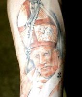 tatuaże kraków JP2 papież