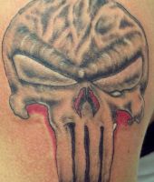 punisher tatuaż
