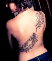 tatuaże damskie na plecach 27118
