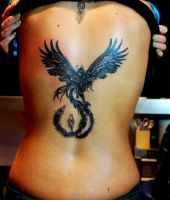 tatuaże feniks 58010
