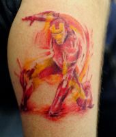 ironman logo tatuaż