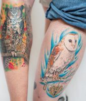 tatuaże z sowami
