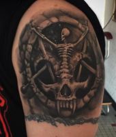 czaszka szkielet tatuaże