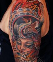 ośmiornica kobieca twarz