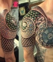 tatuaże 3d na ramieniu