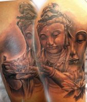 budda wytatuowany na ramieniu 2