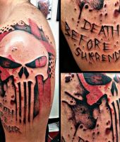 punisher tatuaże logo