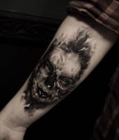 czaszka twarz tatuaże na ręce