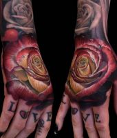 love tatuaże róże