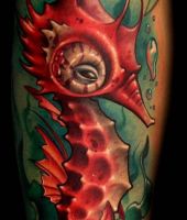 tatuaż konik morski