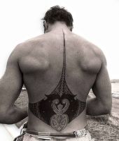 wzór tatuażu na plecach