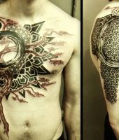 wzory tatuaży drzewa