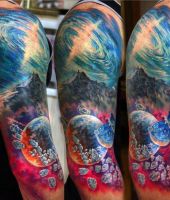 kosmos tatuaże wzory