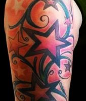 gwiazdki wzory tatuaży