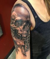 czaszka z małą ilością zębów