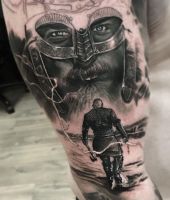 wiking tatuaż dla meżczyzny