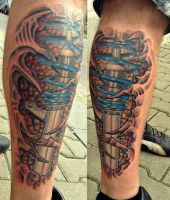 amortyzatory na łydce