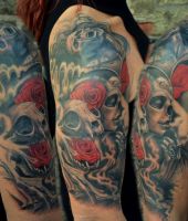 śmierć tatuaże na ręce