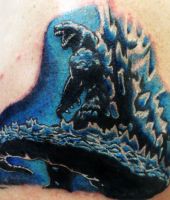 godzilla wzory tatuaży