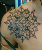 kwiatek jak płatek śniegu