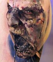 demon tatuaże twarze