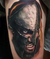 300 film tatuaż spartan