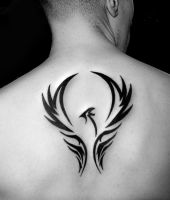 tribal orzeł na plecach