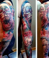 piękne tatuaże na ręce z demonem