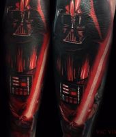 Lord Vader tatuaaże z gwiezdnych wojen