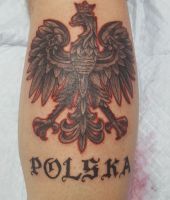 Polski orzeł i napis Polska