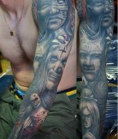 demony tatuaże horror