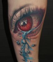 oko i łzy tatuaże
