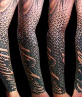 geometryczne i cieniowane tatuaże