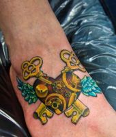 złote klucze i serce