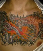 niedźwiedź walczy z ośmiornicą