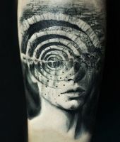 iluzja twarz spirala